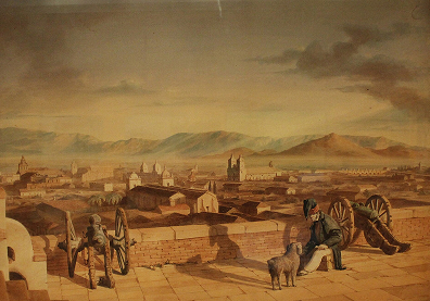 Cerro Santa Luc&iacute;a in Chile. A cannon fires from Cerro Santa Luc&iacute;a at noon, continuing a 19th-century tradition once used to help locals set their watches.