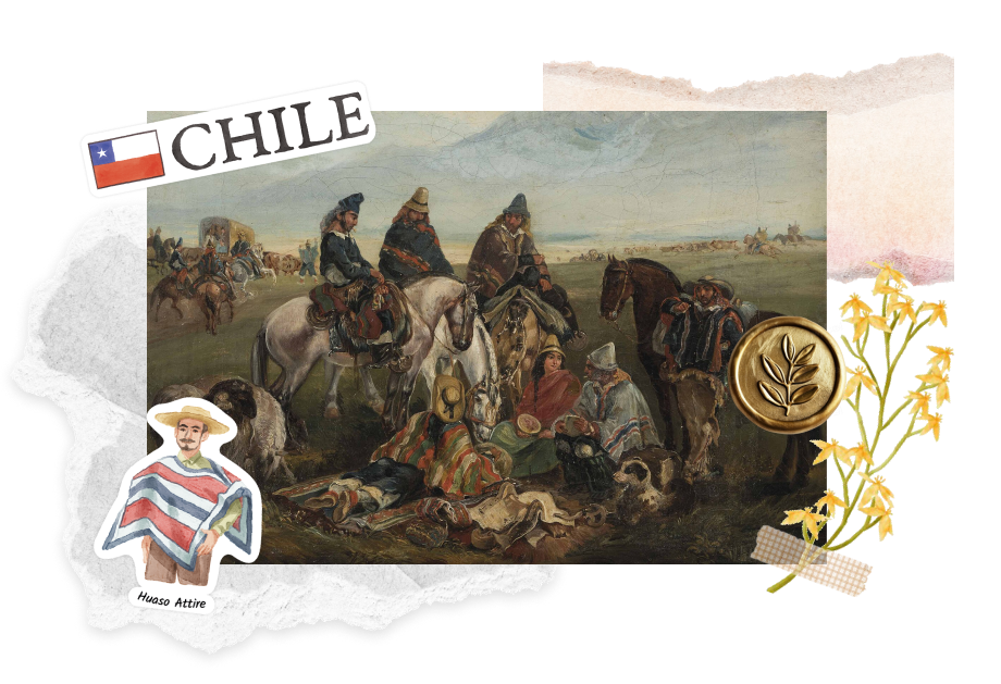 Huaso Attire in Chile. Featuring the sticker from Navy Peony.